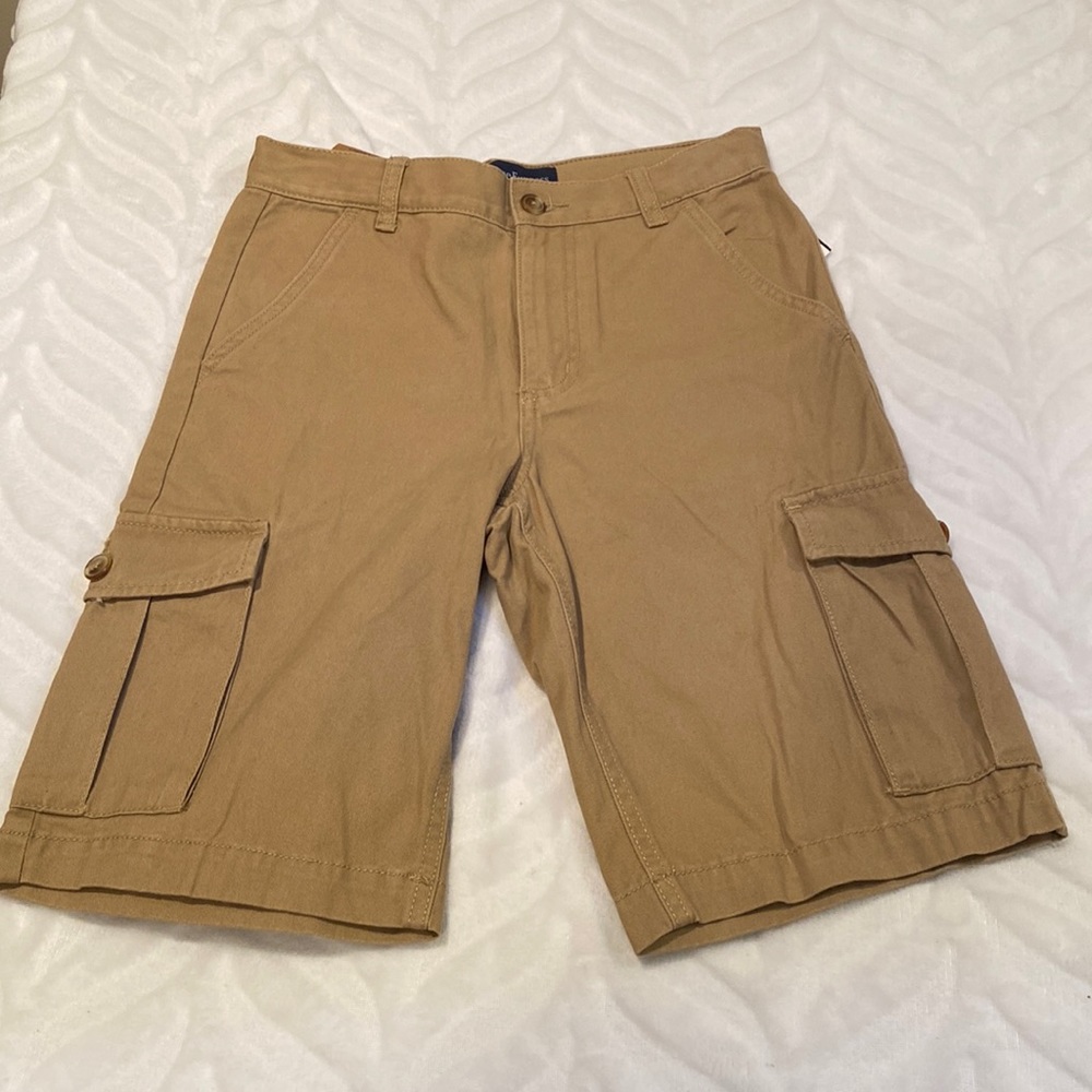 Boys Khaki Cargo Shorts